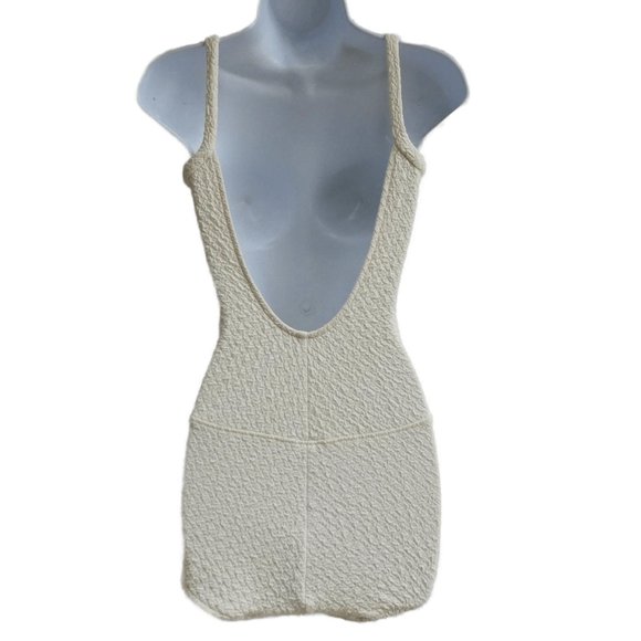 Vintage Jantzen Swimsuit Ecru Modesty Skirt Bra Cups Tummy Panel USA 12 - Picture 2 of 13